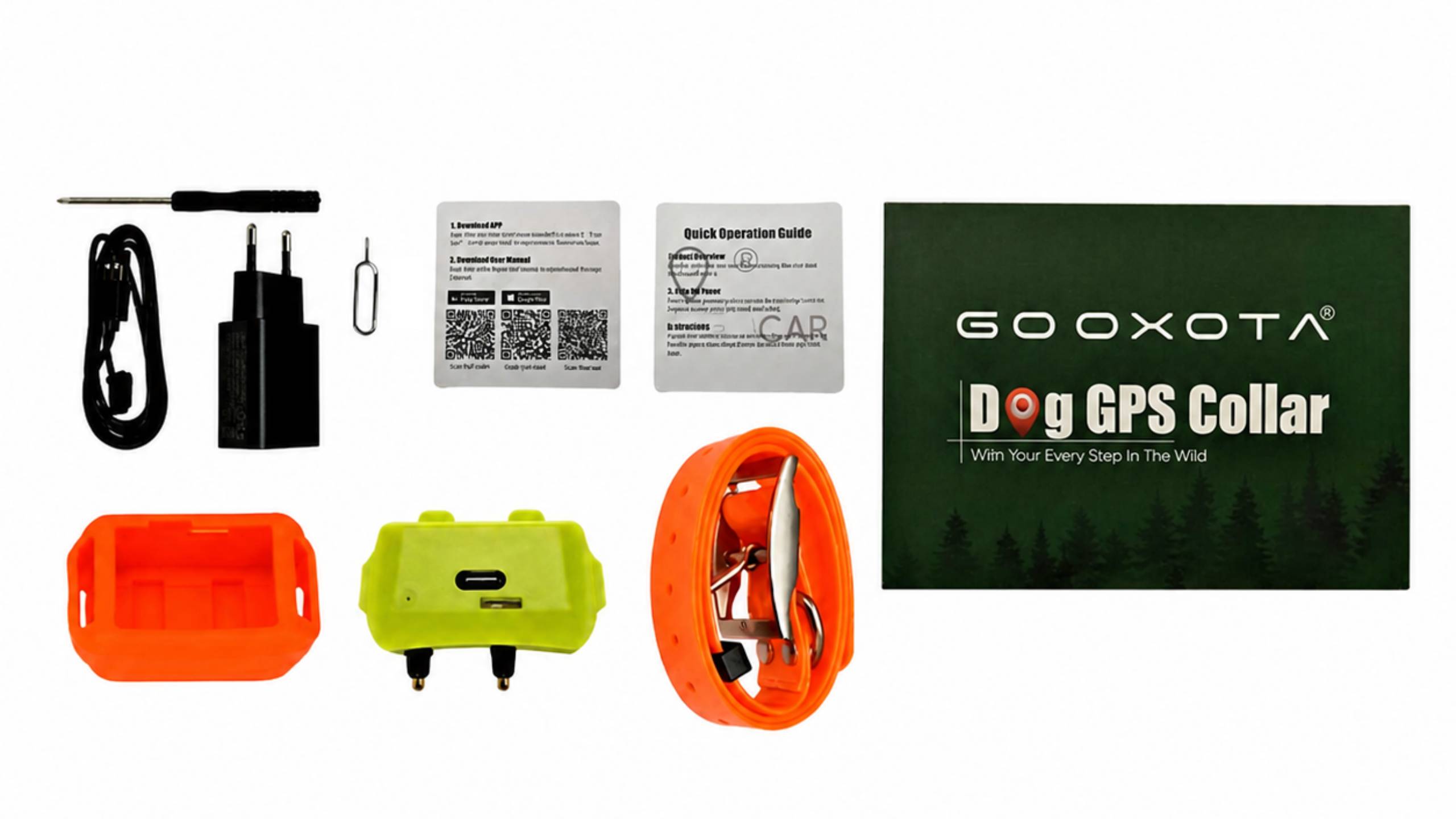 Obroża GPS dla psa GOOXOTA 4G – pomarańczowa - obrazek 4