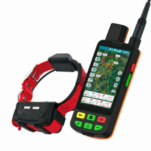 Komplet eSEEK GPS VHF+4G – czerwona obroża