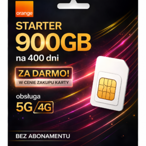 Karta SIM 400 dni Orange 900 GB 4G-5G